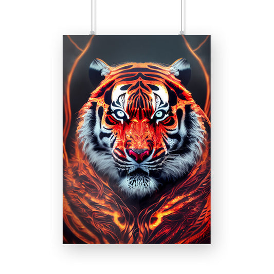 Fiery Tiger Poster