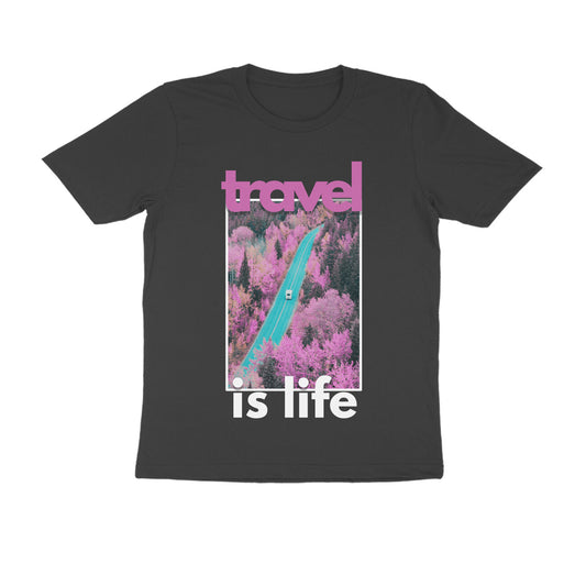 Travel is Life Van Pink Men's T-shirt