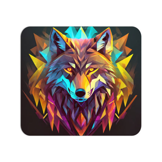 Colorful Wolf Mouse Pad