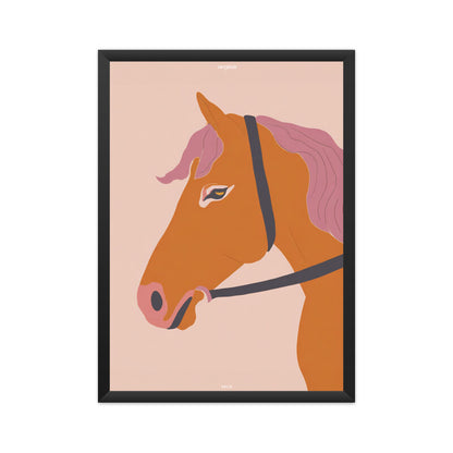 Horse Side Face Poster