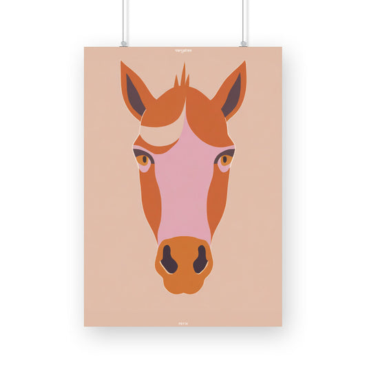 Horse Face Poster
