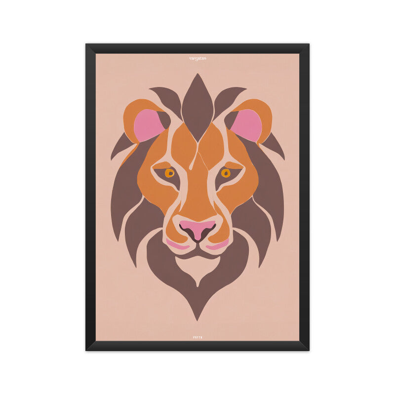 Lion Face Poster