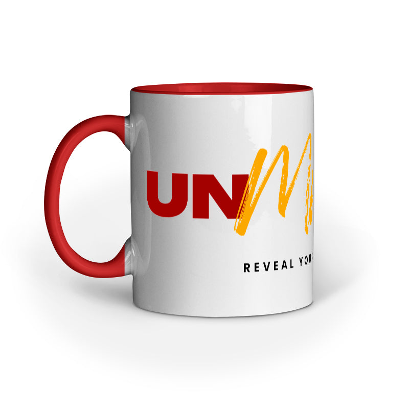 Unmasked Reveal Your True Self Printed Mug