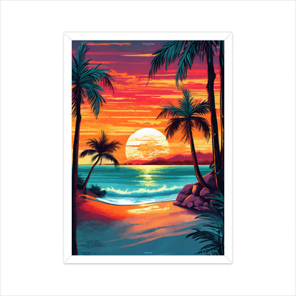 Beach Sunset Poster
