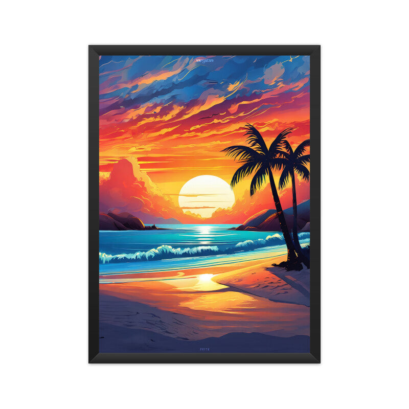 Waves on Beach Poster