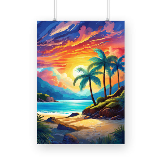 Beach Sunrise Poster