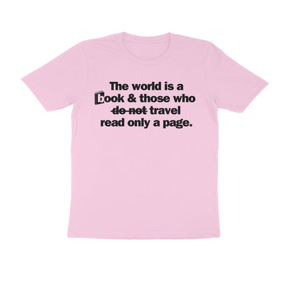 The world is a book... Black Text Men's T-shirt
