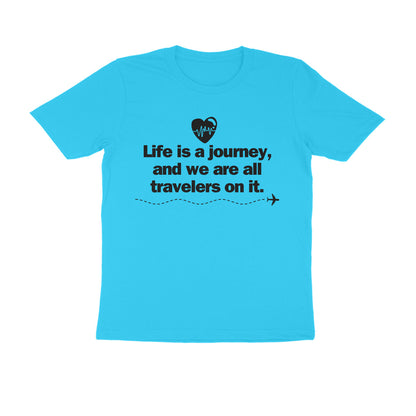 Life is a journey... Black Text Men's T-shirt