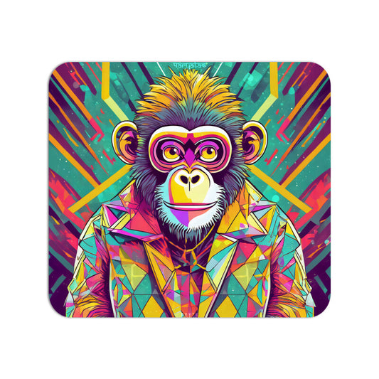 Colorful Monkey Mouse Pad