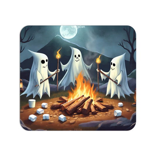 Ghosts Camping with Marshmallows Mouse Pad