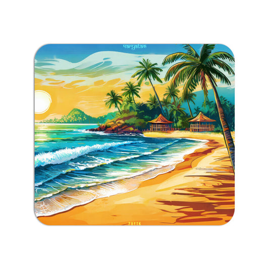 Picturesque Sandy Beach of Goa Mouse Pad
